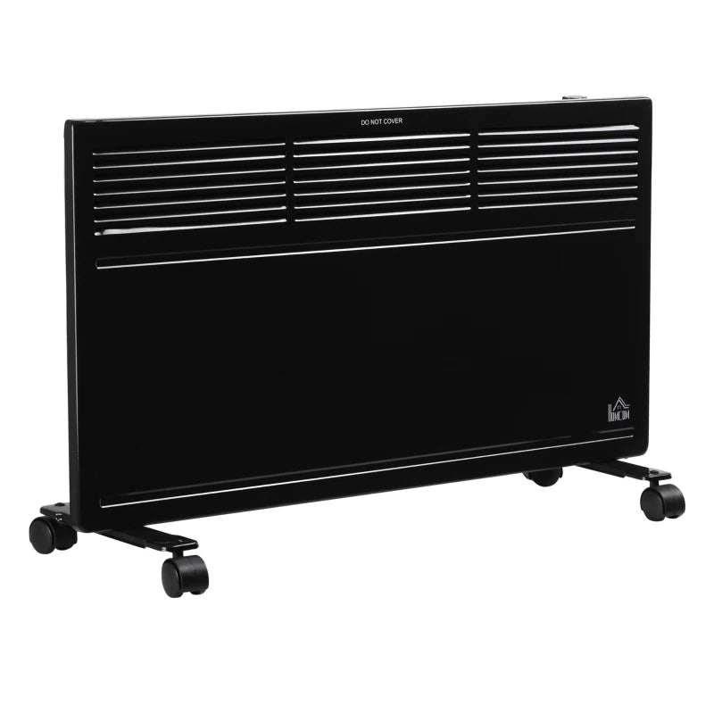 HOMCOM 1300W Portable Convector Radiator - Black - Trusted Building Supplies