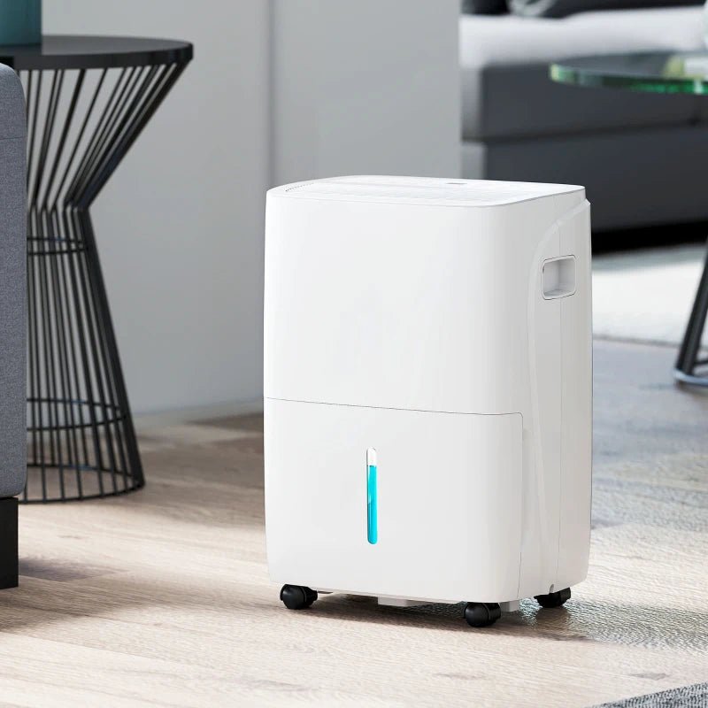 HOMCOM 30L Dehumidifier with Auto-Clean Filter and 4L Tank - Trusted Building Supplies