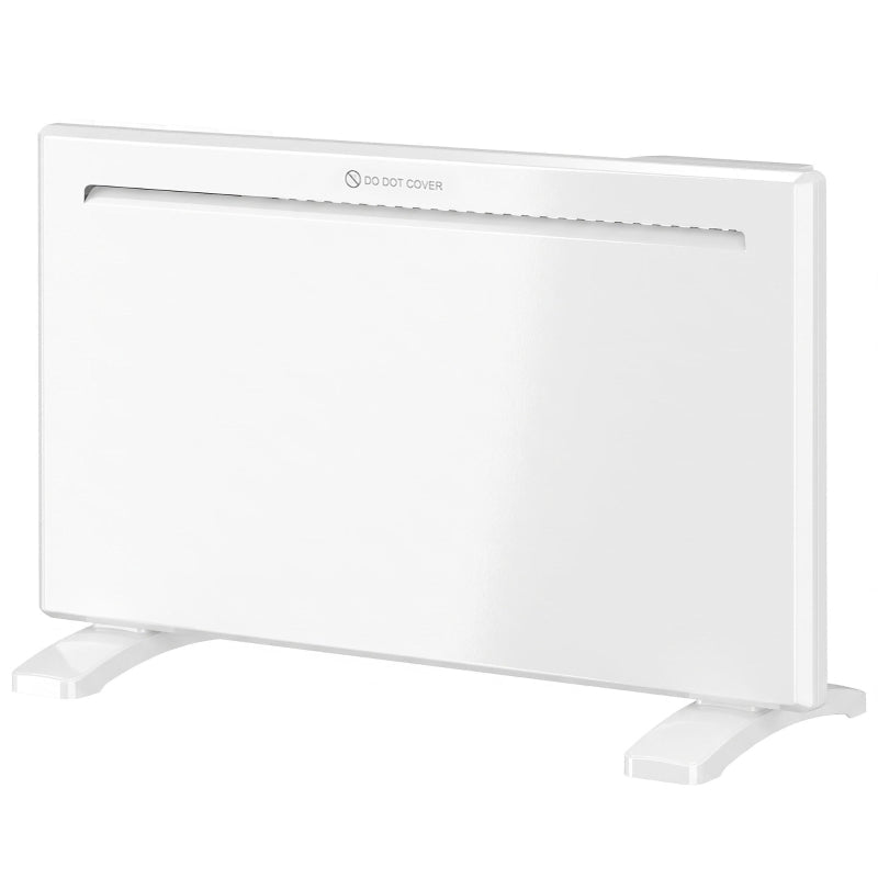 HOMCOM Portable Smart Panel Heater - White - Trusted Building Supplies