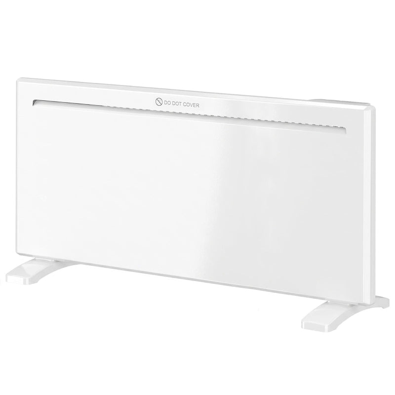 HOMCOM Portable Smart Panel Heater - White - Trusted Building Supplies