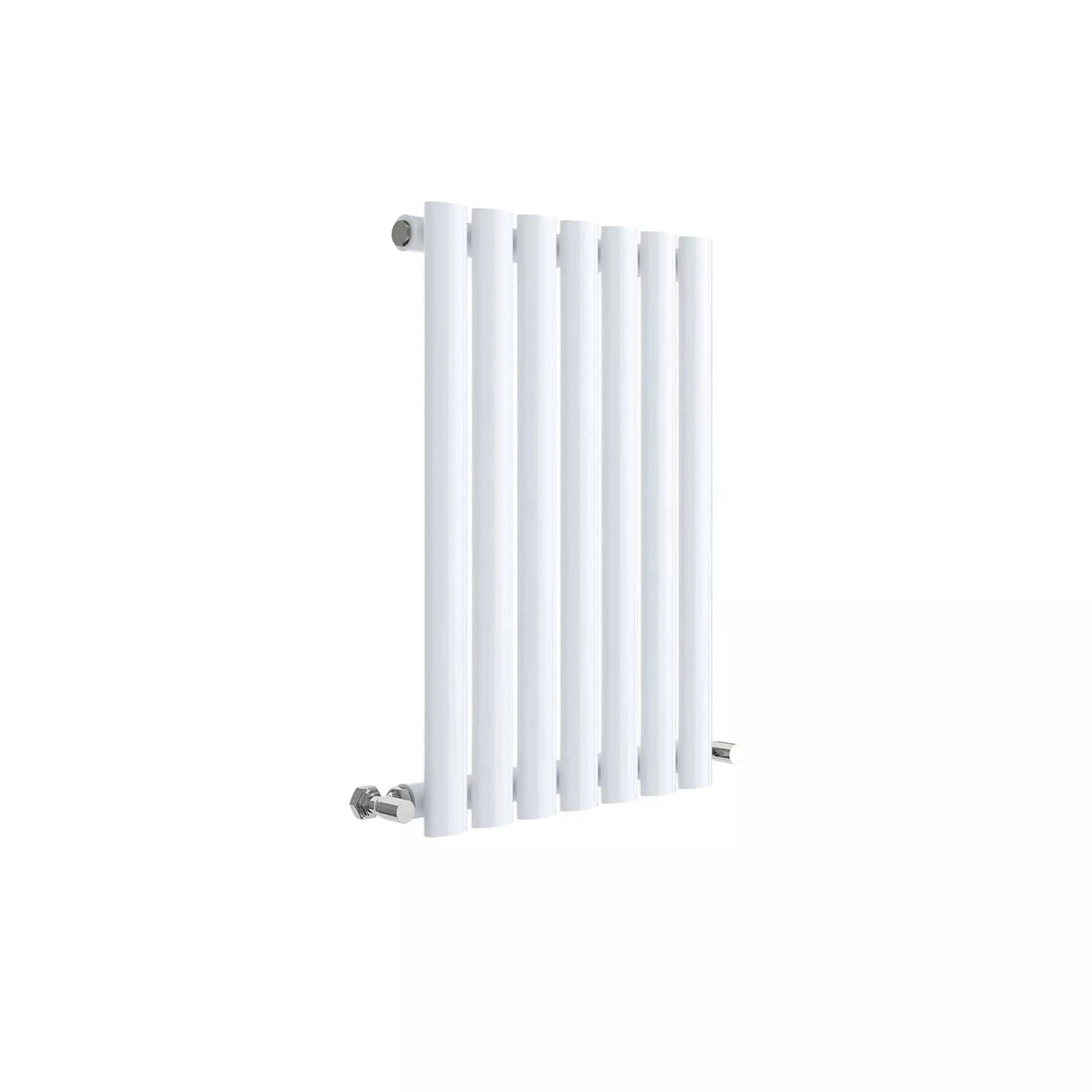Hudson Reed Revive High Gloss White Horizontal Single Panel Radiator - 600mm x 412mm - Trusted Building Supplies