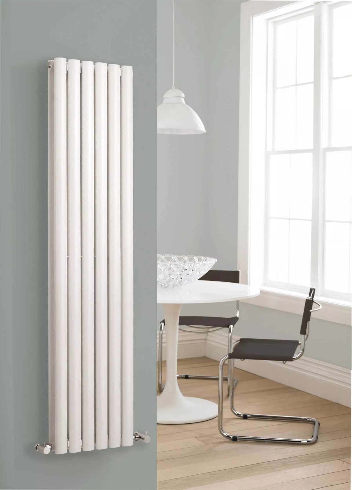 Hudson Reed Revive White Double Panel Designer Radiator - 1500mm x 354mm - Trusted Building Supplies