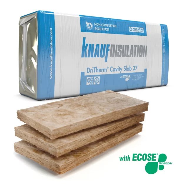 Knauf DriTherm 37 100mm Cavity Wall Insulation Slab - 6.55m2 - Trusted Building Supplies