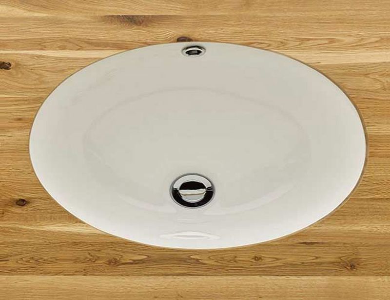 Lordelo White Ceramic Oval Basin 500mm - Trusted Building Supplies