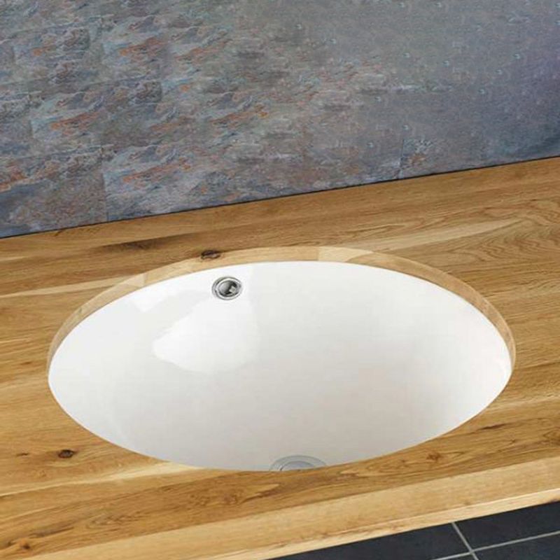 Lordelo White Ceramic Oval Basin 500mm - Trusted Building Supplies