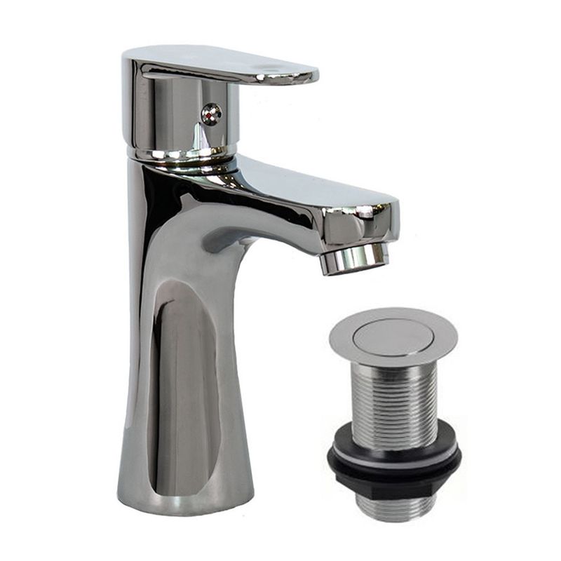 Low Chrome Tap with Unslotted Waste - Trusted Building Supplies