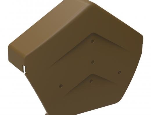 Manthorpe GPPV SmartVerge PP Angled Ridge End Cap - Pack of 2 - Trusted Building Supplies
