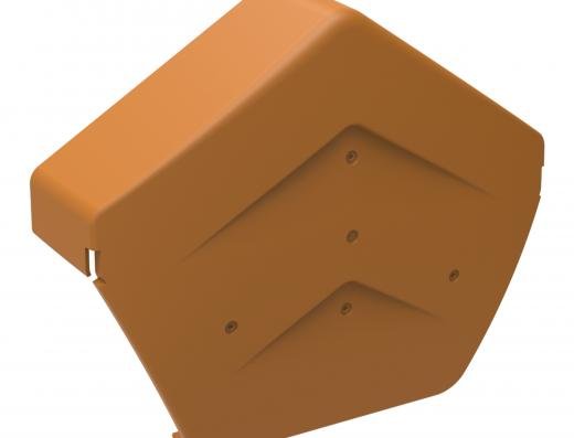 Manthorpe GPPV SmartVerge PP Angled Ridge End Cap - Pack of 2 - Trusted Building Supplies