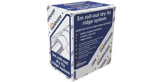 Manthorpe Roll Out Dry Ridge System - 3m - Trusted Building Supplies