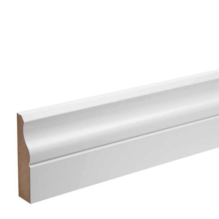 MDF 18mm x 68mm White Primed Ogee Architrave - 4400mm - Trusted Building Supplies