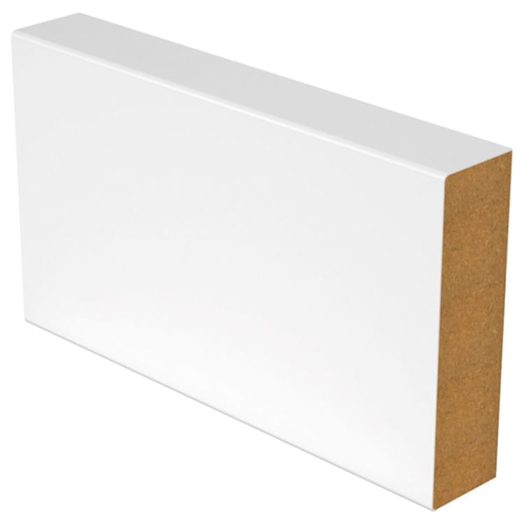 MDF White Primed Square Edge Skirting Board - 4200mm - Trusted Building Supplies