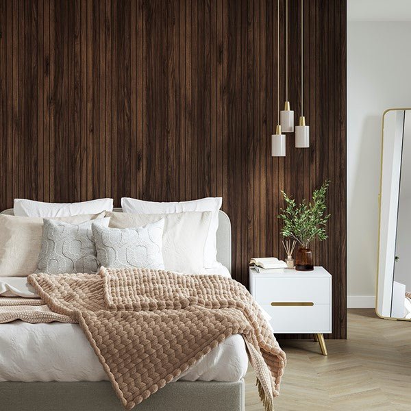 Naturepanel Hydrolock T & G Slat Wall Panel - Warmia Walnut - Trusted Building Supplies