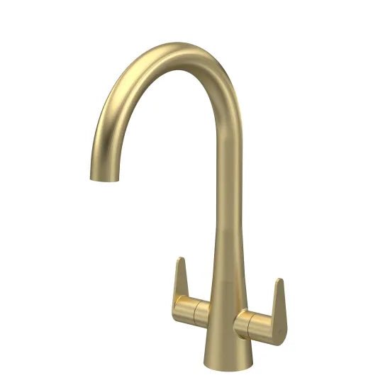 Nuie Samir Mono Kitchen Sink Mixer Tap Dual Lever Handle - Trusted Building Supplies