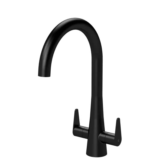 Nuie Samir Mono Kitchen Sink Mixer Tap Dual Lever Handle - Trusted Building Supplies