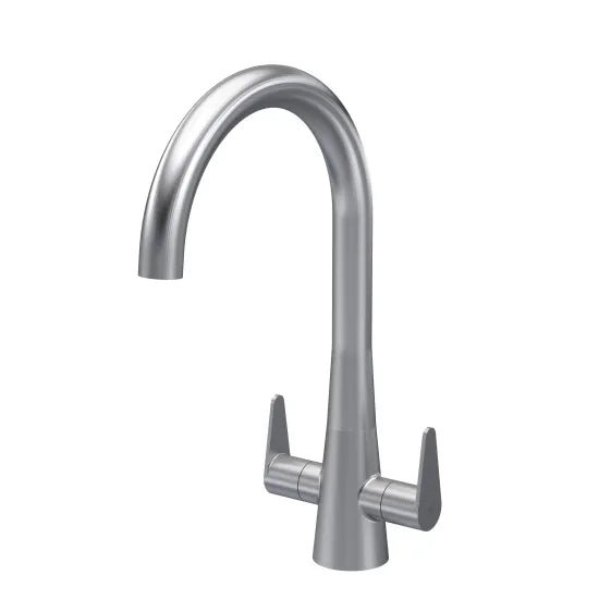 Nuie Samir Mono Kitchen Sink Mixer Tap Dual Lever Handle - Trusted Building Supplies