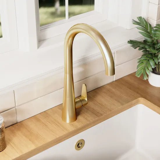 Nuie Samir Mono Kitchen Sink Mixer Tap Single Lever Handle - Trusted Building Supplies