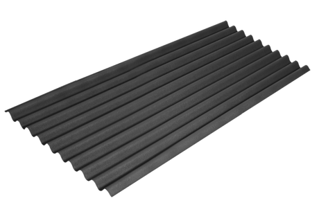 Onduline Anthracite Grey Corrugated Bitumen Roofing Sheet - 2000mm x 950mm - Trusted Building Supplies