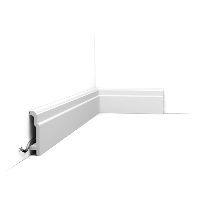 Orac SX155 Duropolymer Stepped Skirting Board - 2000mm x 25mm x 108mm - Trusted Building Supplies