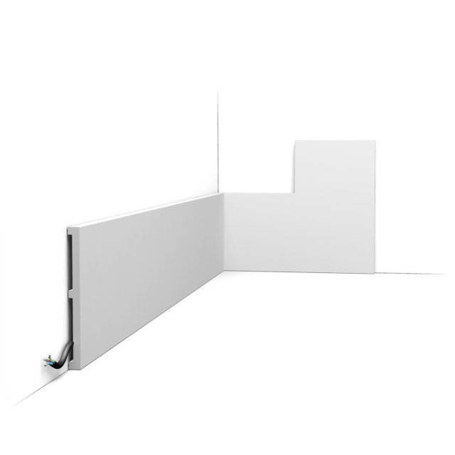 Orac SX168 Duropolymer Tall Square Skirting Board - 2000mm x 13mm x 150mm - Trusted Building Supplies