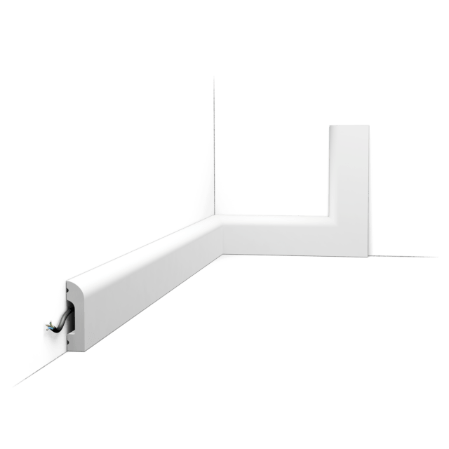 Orac SX182 Duropolymer Small Cascade Skirting Board - 2000mm x 13mm x 50mm - Trusted Building Supplies
