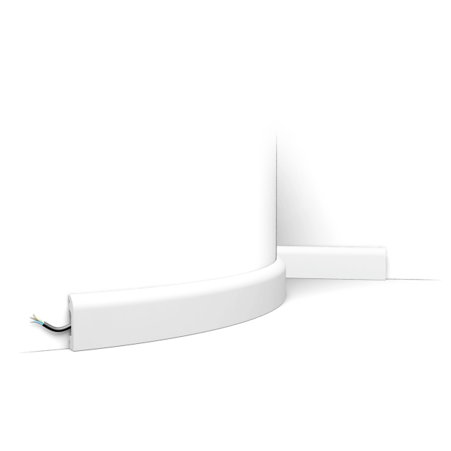Orac SX182F Flexible Small Cascade Skirting Board - 2000mm x 13mm x 50mm - Trusted Building Supplies