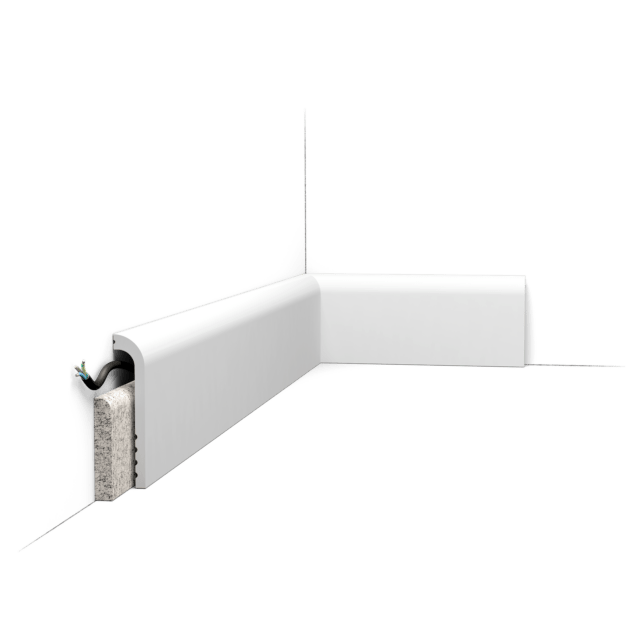 Orac SX185 Duropolymer Skirting Board Cover - 2000mm x 25mm x 120mm - Trusted Building Supplies