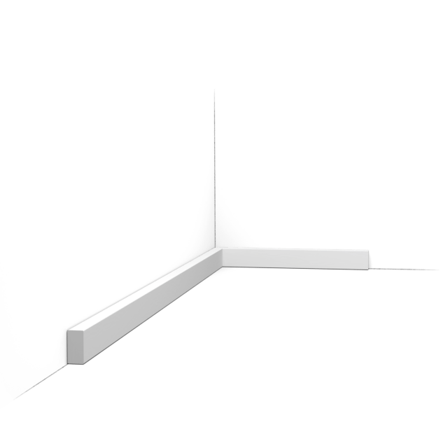 Orac SX194 Duropolymer Small Square Skirting Board - 2000mm x 10mm x 20mm - Trusted Building Supplies