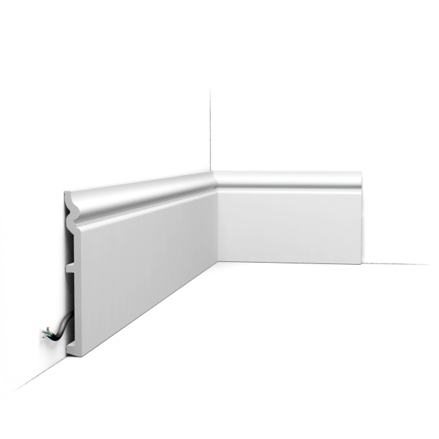 Orac SX206 Duropolymer Ogee Profile Skirting Board - 2000mm x 18mm x 180mm - Trusted Building Supplies