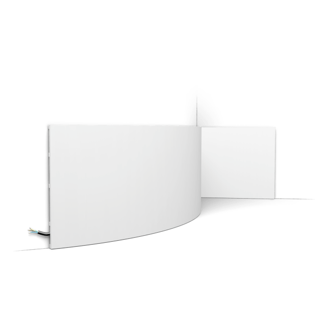 Orac SX207F Flexible Tall Square Skirting Board - 2000mm x 13mm x 250mm - Trusted Building Supplies