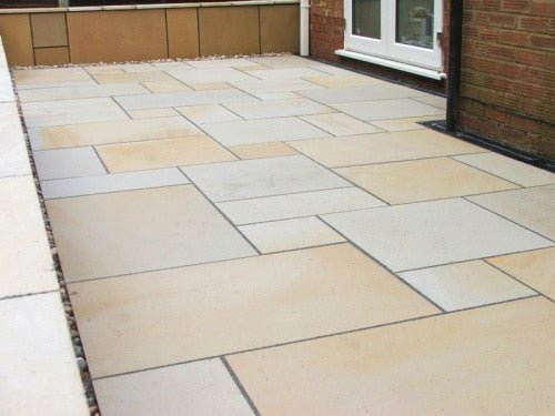 Pave World Chivas Mint Fossil Sandstone Patio Paving Pack - 19.5m2 - Trusted Building Supplies