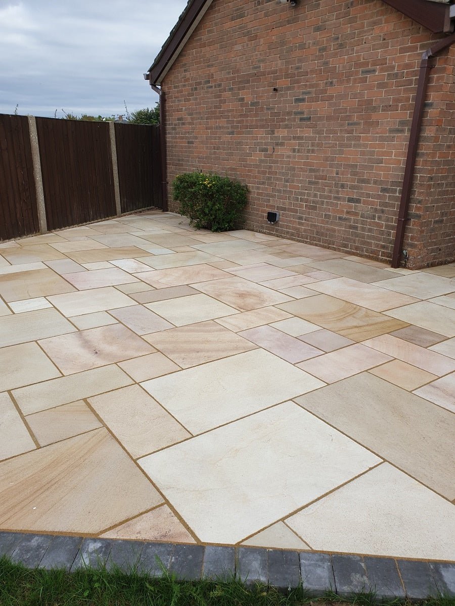 Pave World Misty Rippon Buff Sandstone Patio Paving Pack - 19.5m2 - Trusted Building Supplies