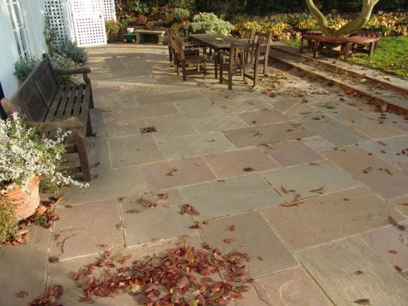 Pave World Traditional Autumn Brown Sandstone Patio Paving Pack - 19.5m2 - Trusted Building Supplies