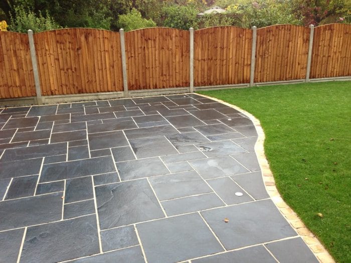 Pave World Traditional Black Limestone Patio Paving Pack - 19.5m2 - Trusted Building Supplies