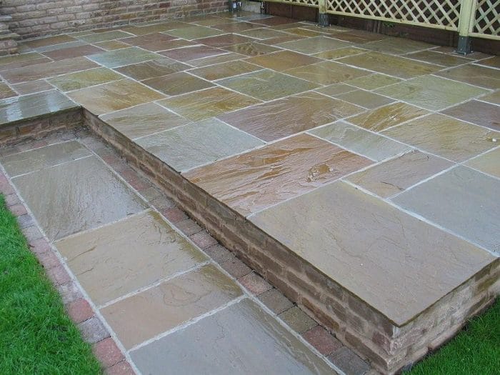 Pave World Traditional Raj Green Sandstone Patio Paving Pack - 19.5m2 - Trusted Building Supplies