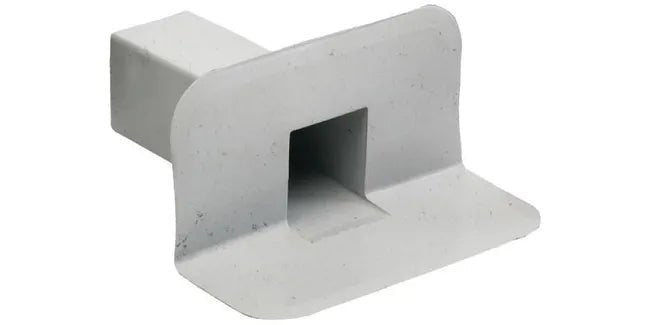 PVC Square Through - Wall Parapet Roof Drain Outlet - Trusted Building Supplies