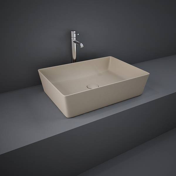 RAK Feeling Rectangular Counter Tap Wash Basin - 500mm - Trusted Building Supplies