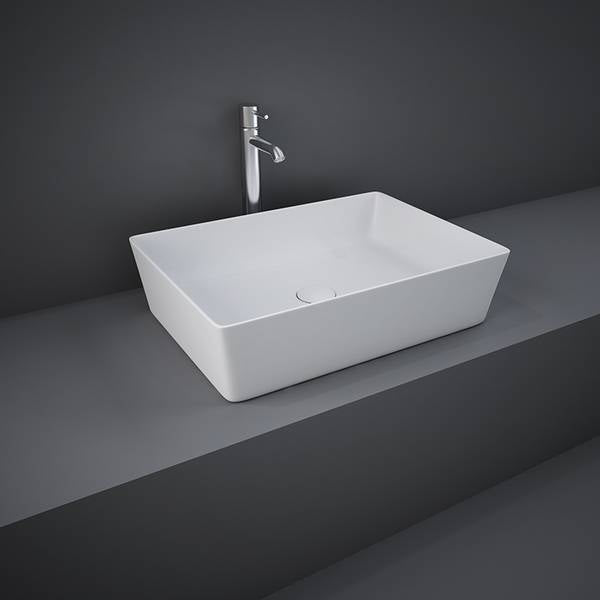 RAK Feeling Rectangular Counter Tap Wash Basin - 500mm - Trusted Building Supplies