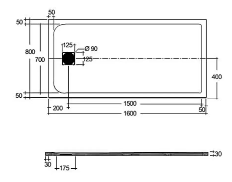 RAK Feeling Shower Tray - Cappuccino - Trusted Building Supplies
