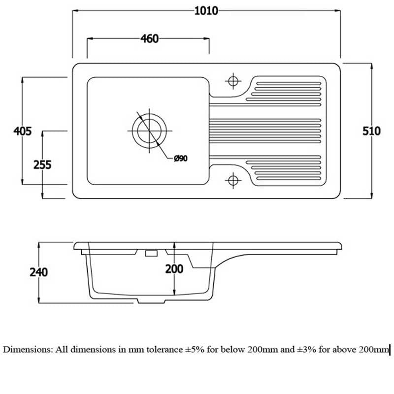 RAK Gourmet 4 Single Bowl Belfast Kitchen Sink - Trusted Building Supplies