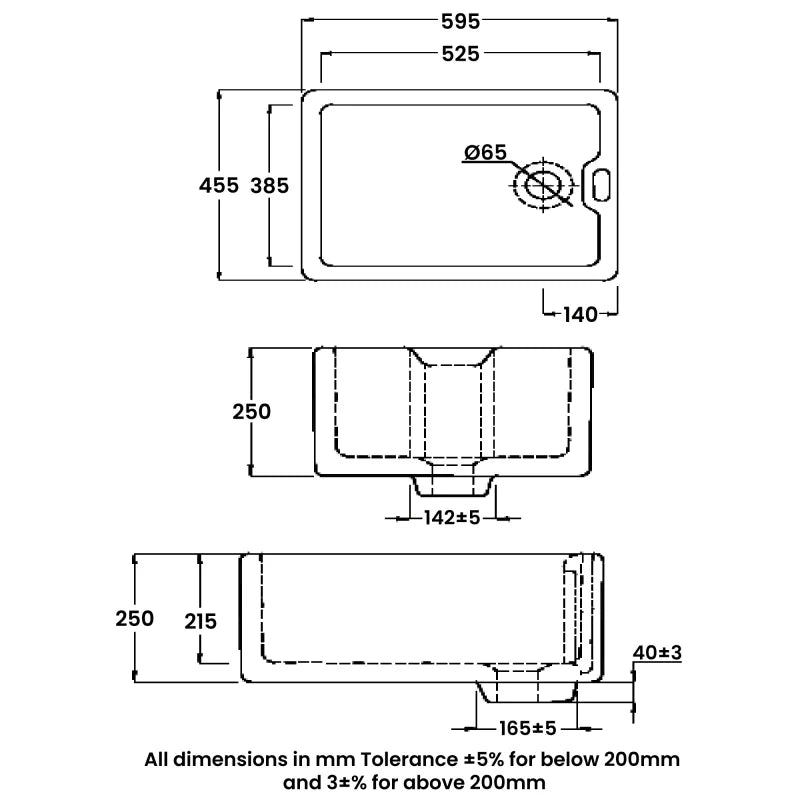 RAK Gourmet 8 Single Bowl Belfast Kitchen Sink - Trusted Building Supplies