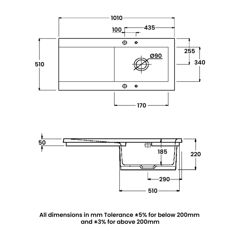 RAK Gourmet Dream 2 Single Bowl Kitchen Sink - Trusted Building Supplies