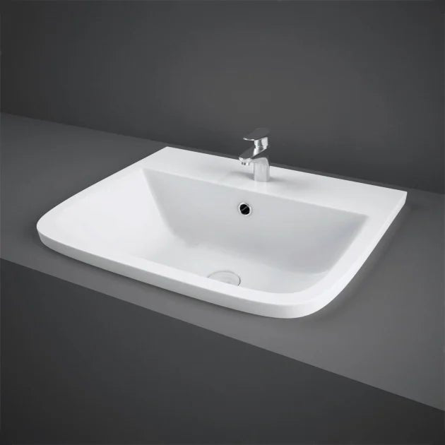 RAK Series 600 1 Tap Hole Inset Vanity Basin - 500mm - Trusted Building Supplies