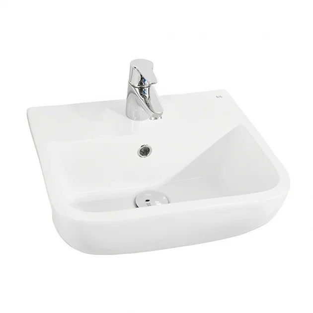 RAK Series 600 1 Tap Hole Semi Recessed Basin - 420mm - Trusted Building Supplies