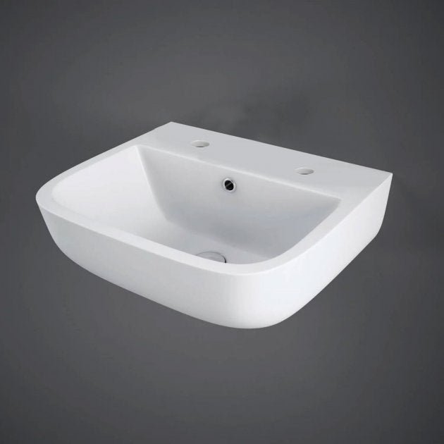 RAK Series 600 2 Tap Hole Hand Basin - 400mm - Trusted Building Supplies