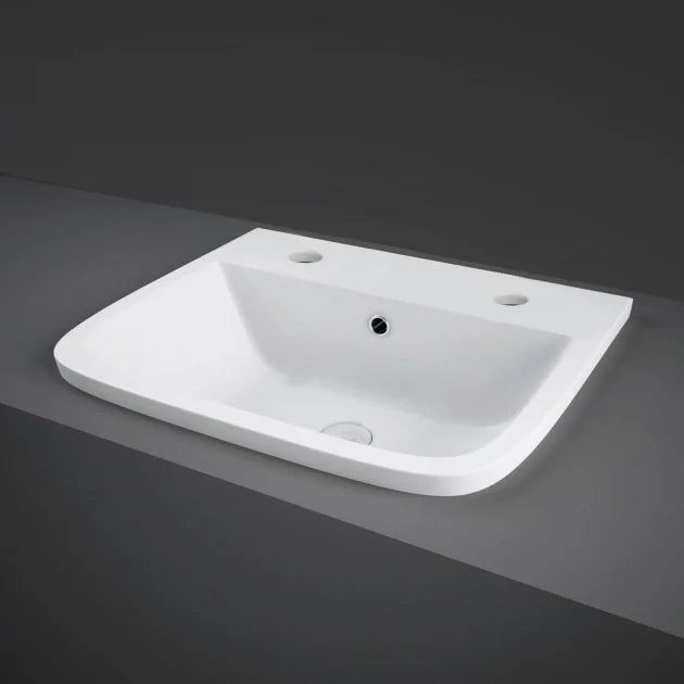 RAK Series 600 2 Tap Hole Inset Vanity Basin - 500mm - Trusted Building Supplies