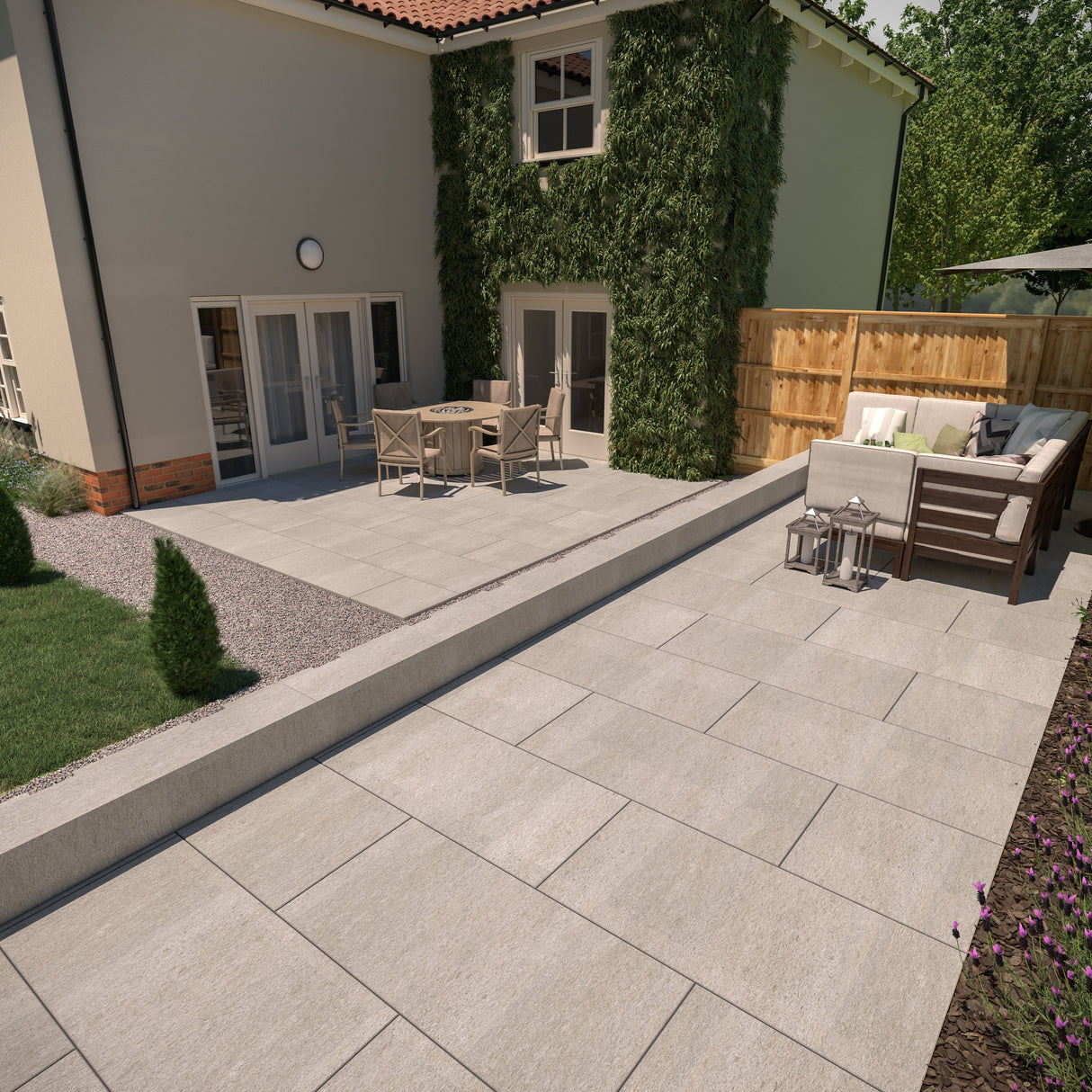 RAK Stone Lagoon Grey Porcelain Paving Tile 600mm x 1200mm - Trusted Building Supplies