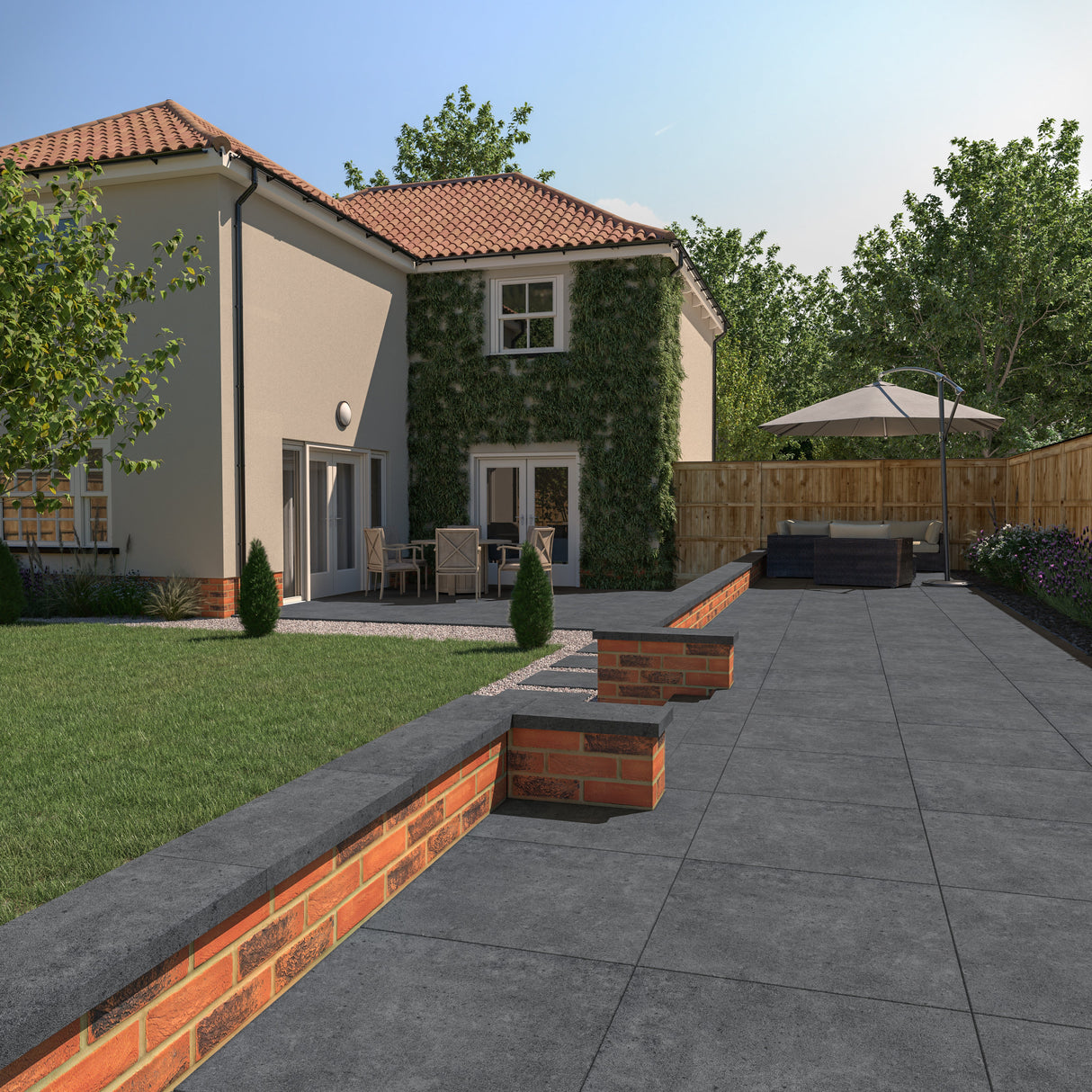 RAK Surface 2.0 Ash Matt Porcelain Outdoor Paving Tile 600mm x 600mm - Pack of 2 - Trusted Building Supplies