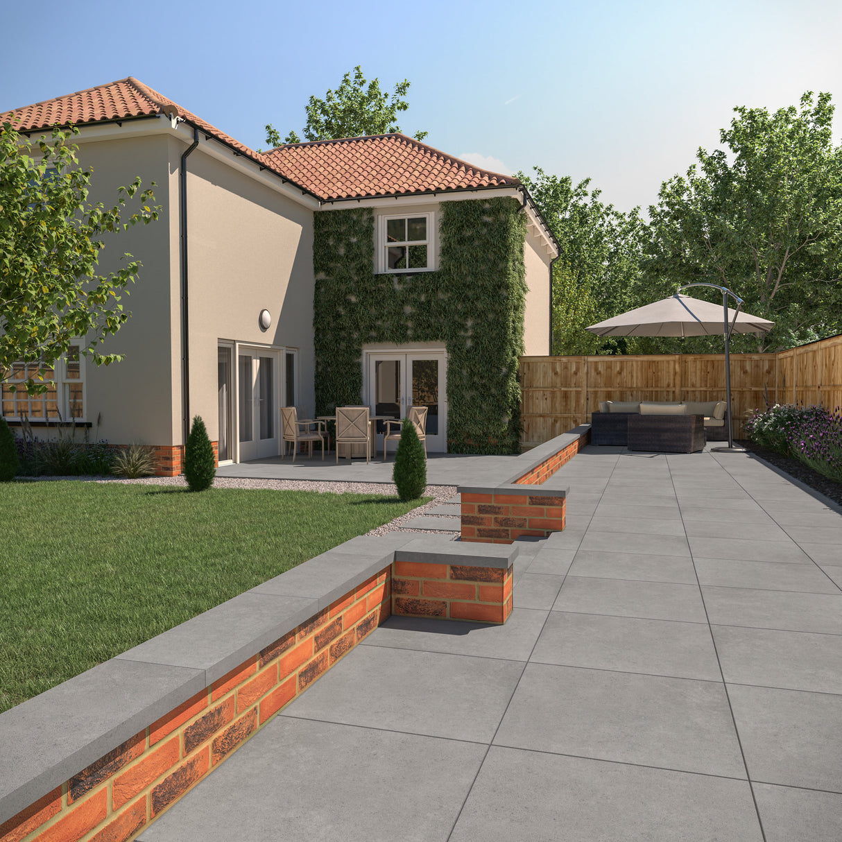 RAK Surface 2.0 Cool Grey Matt Porcelain Outdoor Paving Tile 600mm x 600mm - Pack of 2 - Trusted Building Supplies