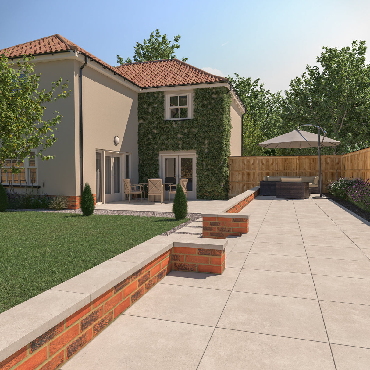 RAK Surface 2.0 Sand Matt Porcelain Outdoor Paving Tile 600mm x 600mm - Pack of 2 - Trusted Building Supplies