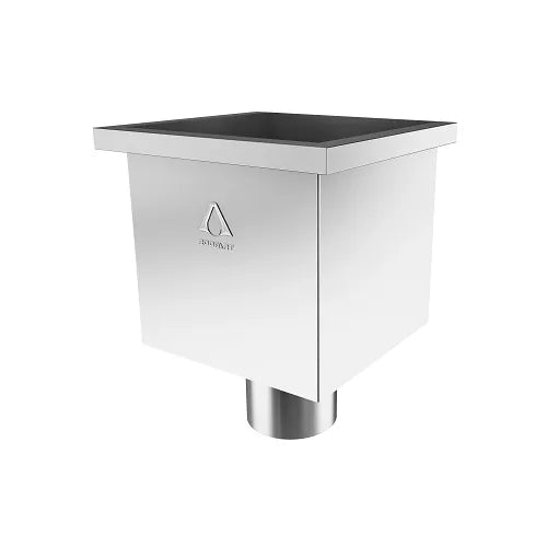 RoofArt 100mm Galvanised Steel Square Hopper - Trusted Building Supplies